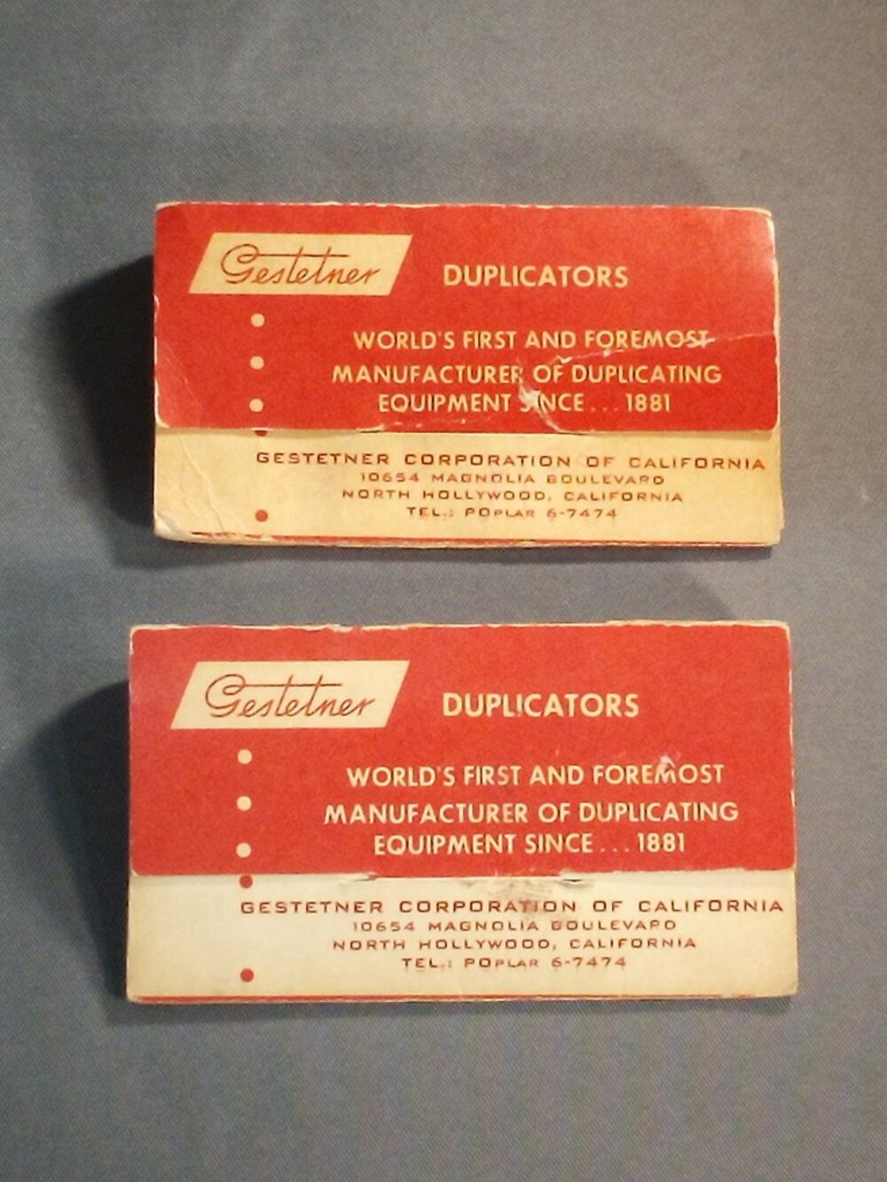 Mid-Century (1950s/60s) - Gestetner Advertising Golf Tees - Orange Translucent - Picture 5 of 16